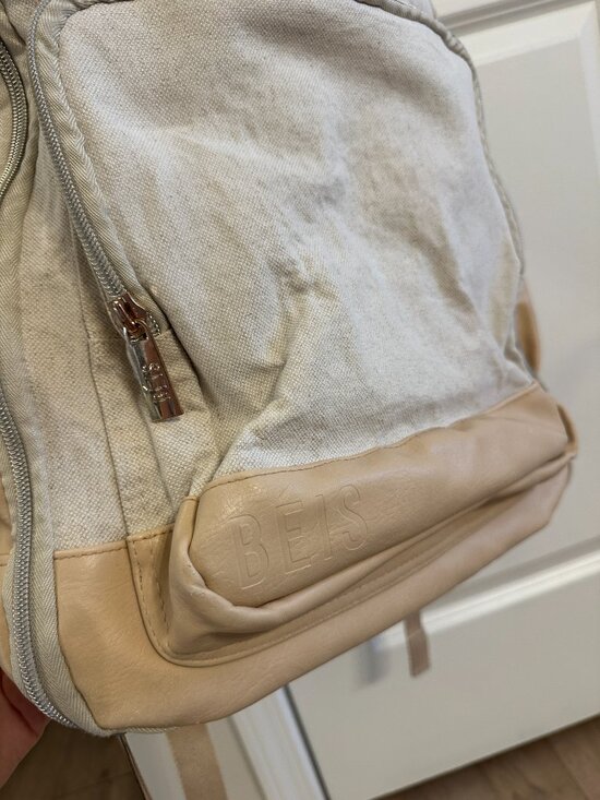 BEIS The Backpack in Beige main image 5